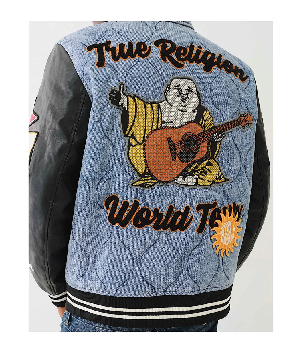 Long-Sleeved Denim Coat
