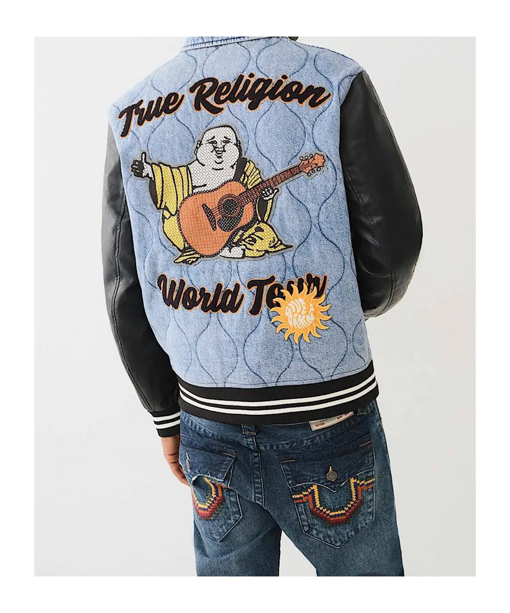 Long-Sleeved Denim Coat