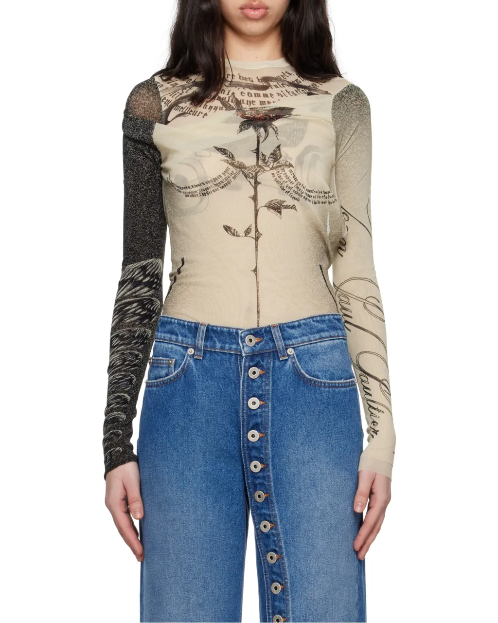Double Layer Printed Bodysuit