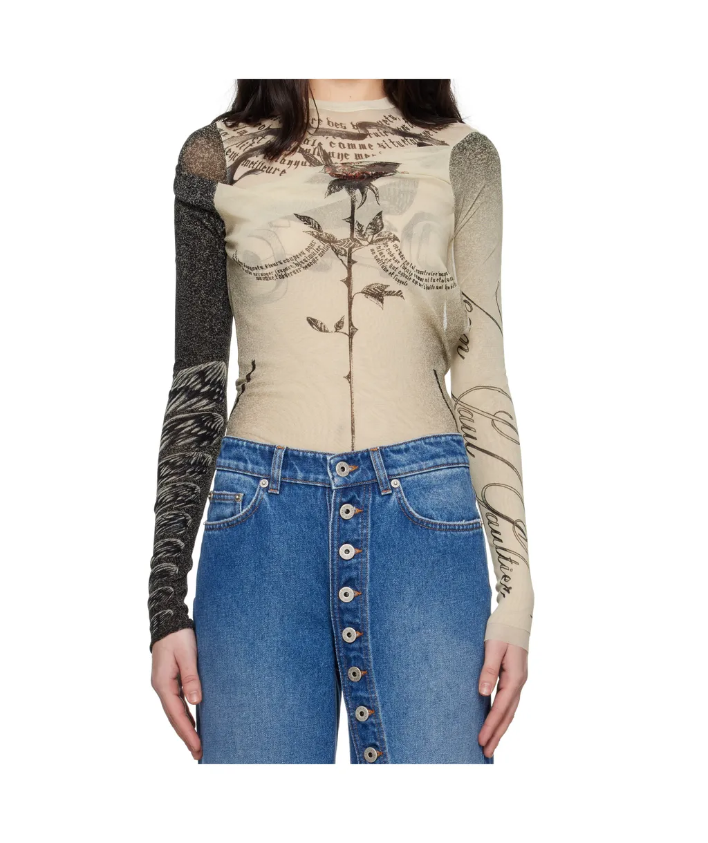 Double Layer Printed Bodysuit