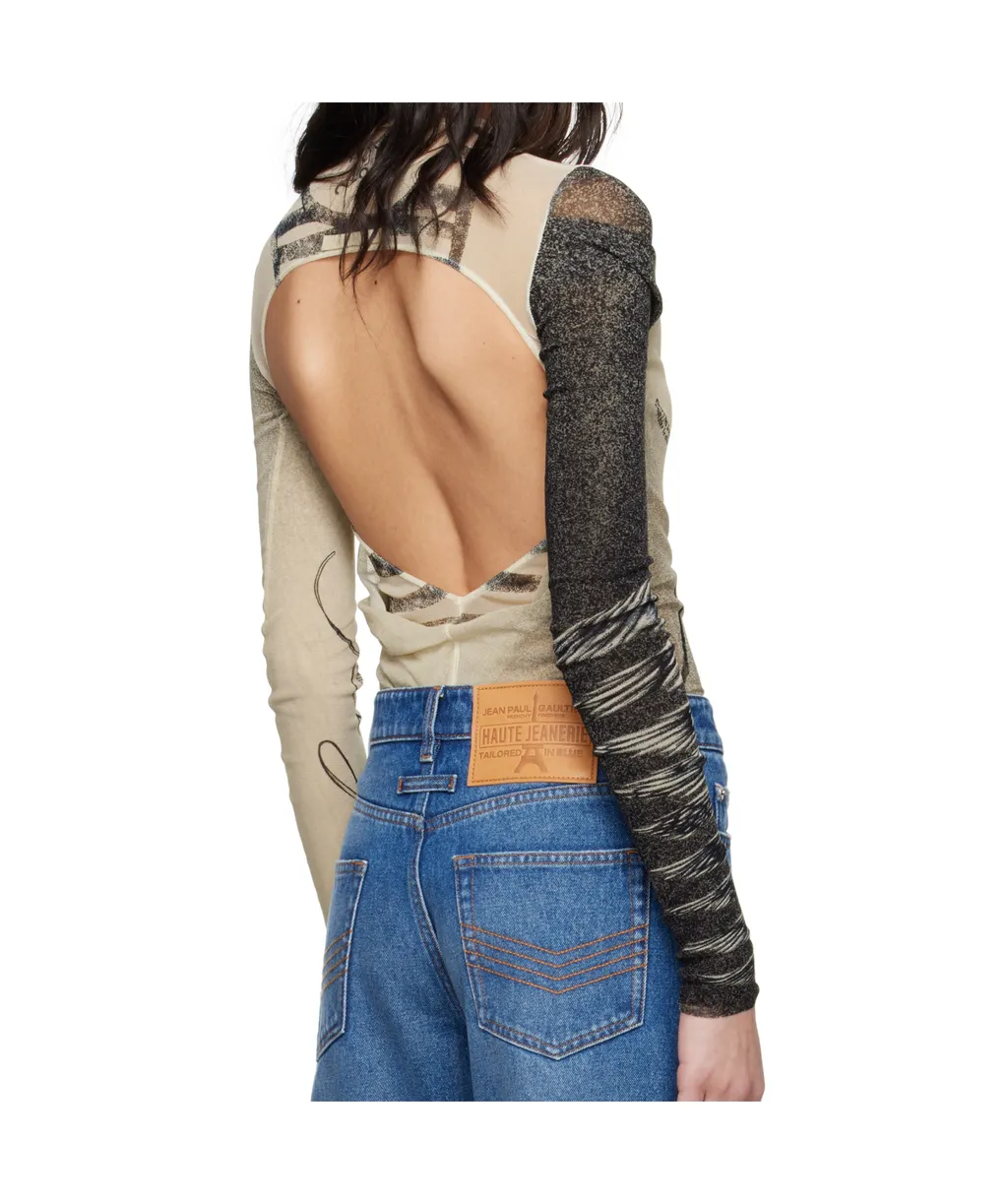 Double Layer Printed Bodysuit