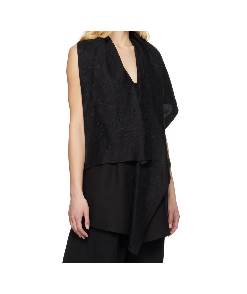 Draped Long Vest