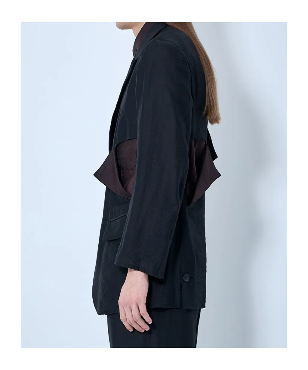 Yohji Yamamoto Cut-Out Long Sleeved Blazer