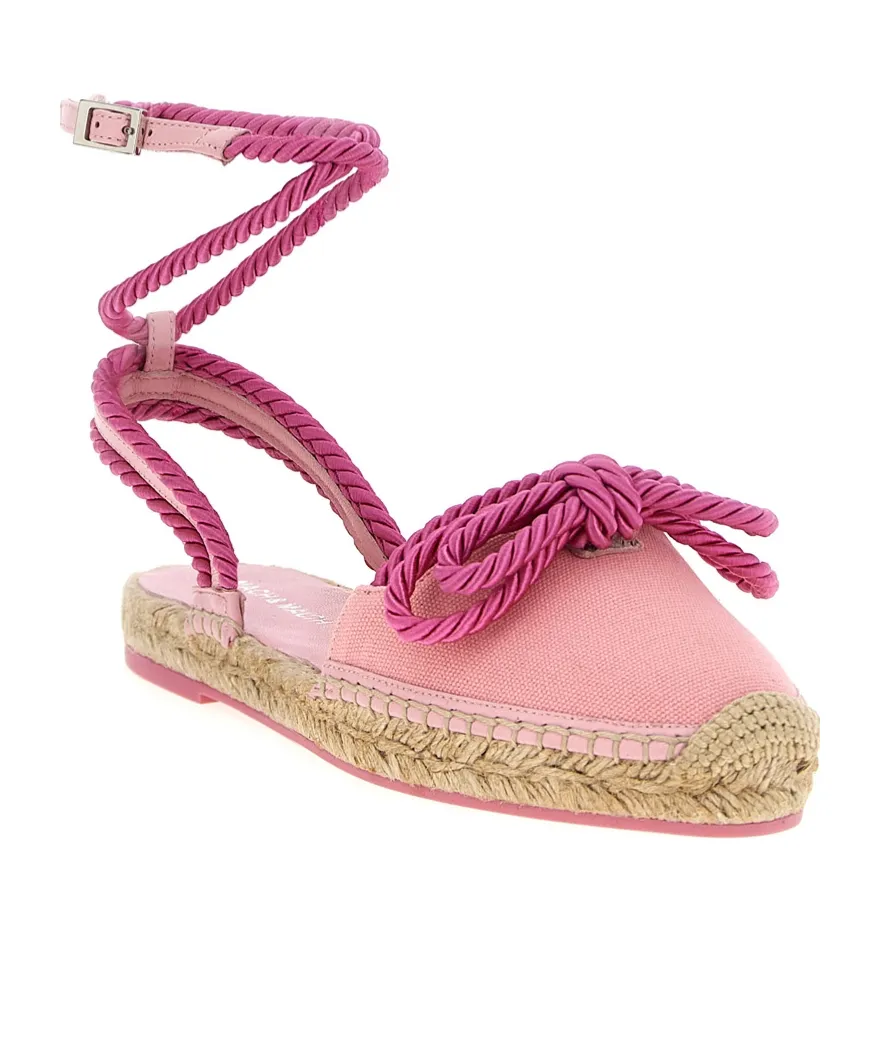 Mach & Mach Double Bow Strapped Espadrilles