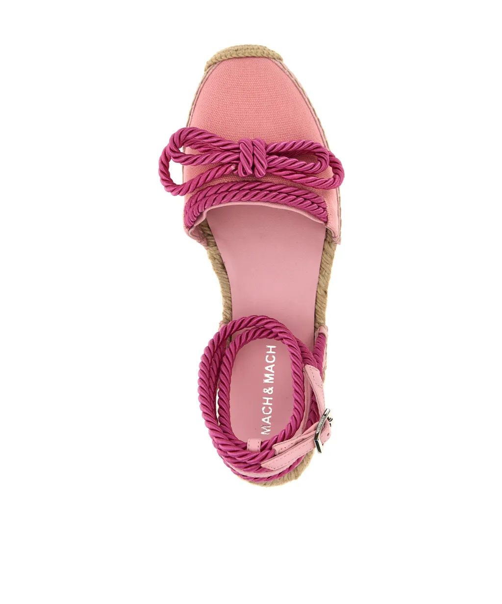 Mach & Mach Double Bow Strapped Espadrilles
