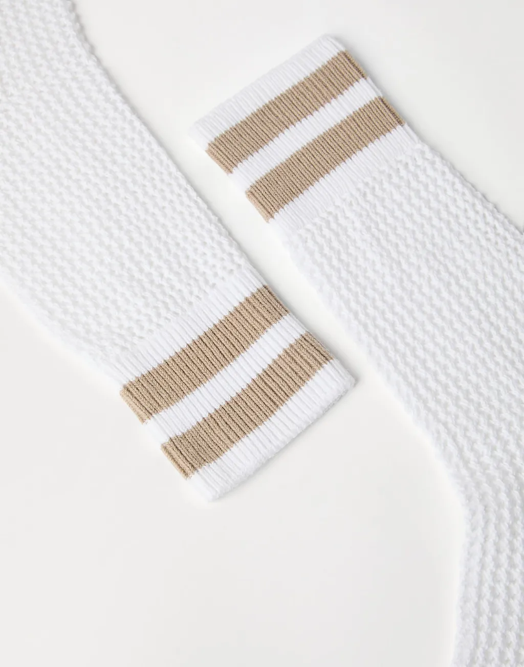 Brunello Cucinelli Stripe-Detailed Open-Knit Socks