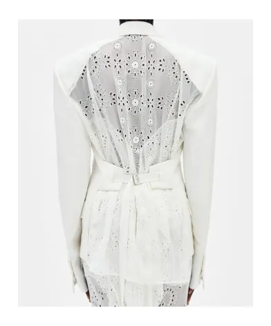Ann Demeulemeester Susa Anglaise Broderie Blazer
