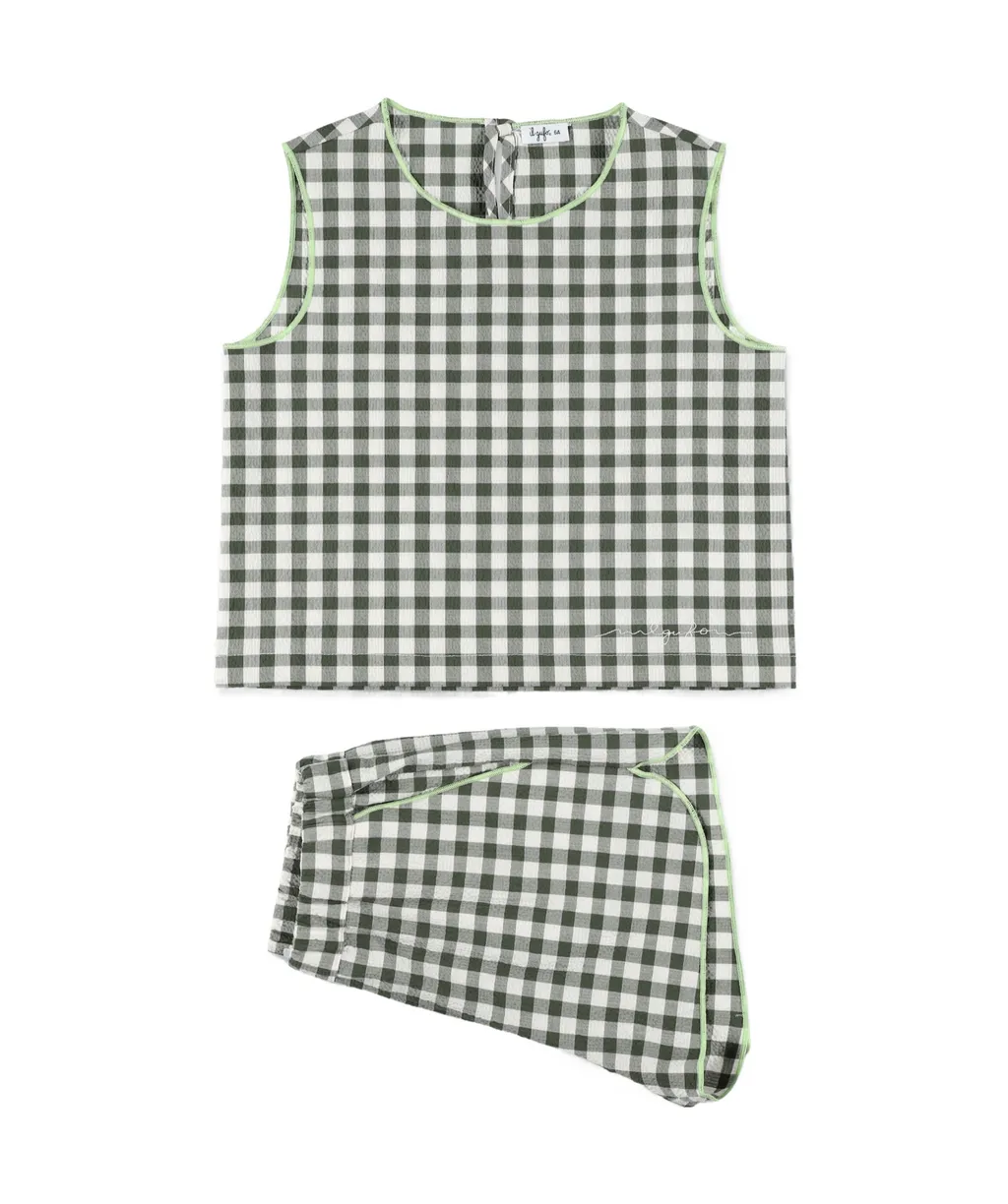 Il Gufo Two Piece Checked Short Suit