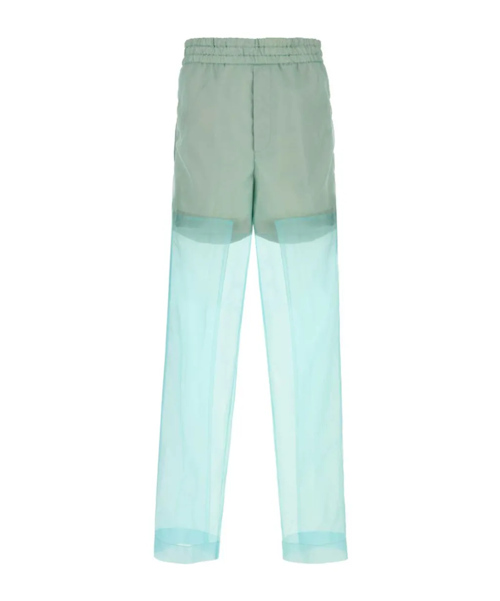 Dries Van Noten Layered Semi-Sheer Trousers