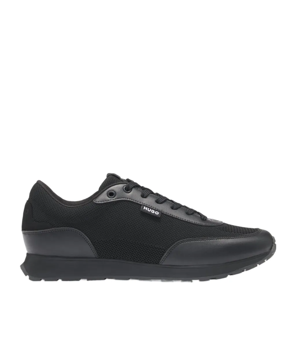 Hugo Boss Mesh-Panelled Lace-Up Sneakers