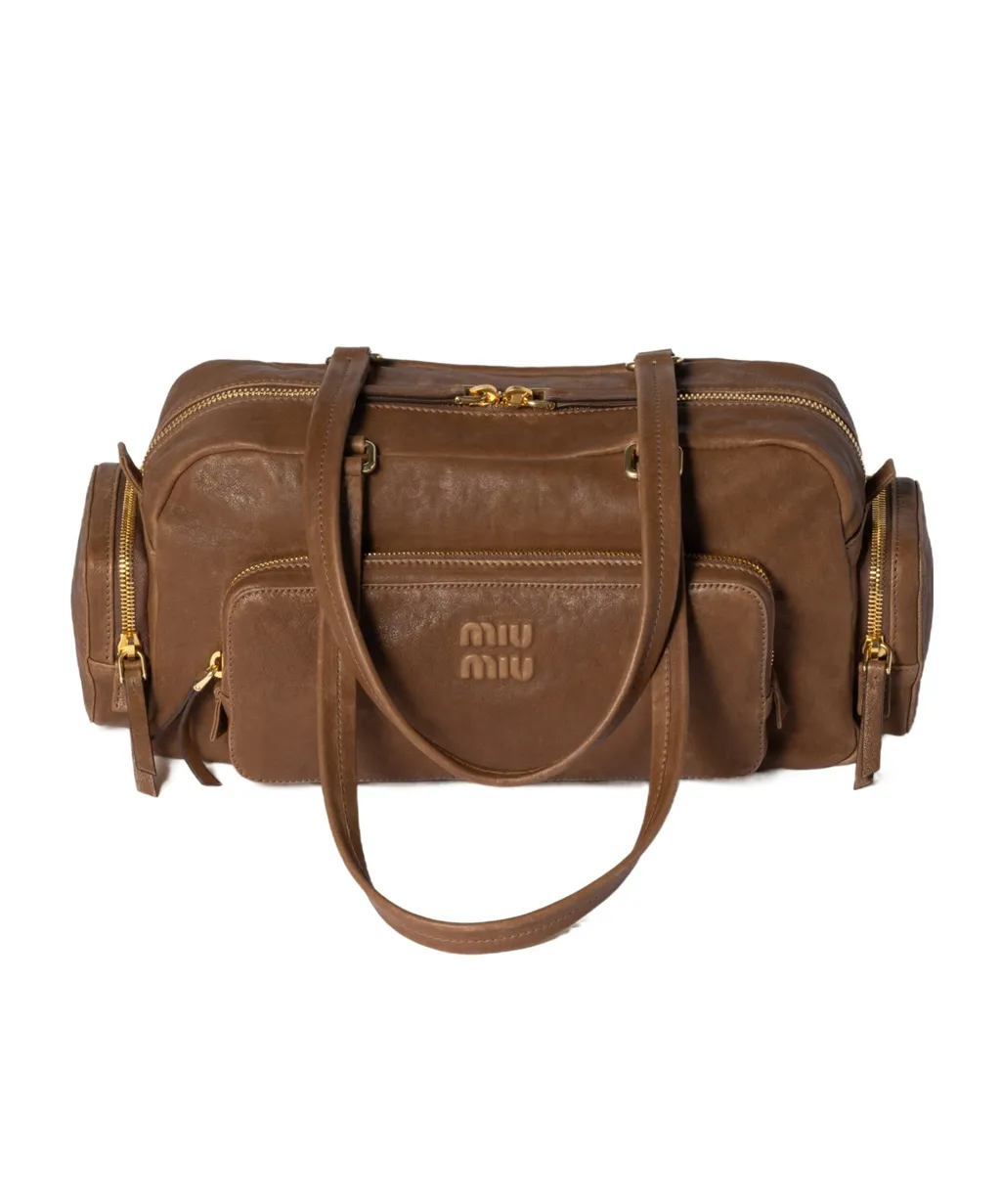 Pocket Washed Nappa Leather Bag