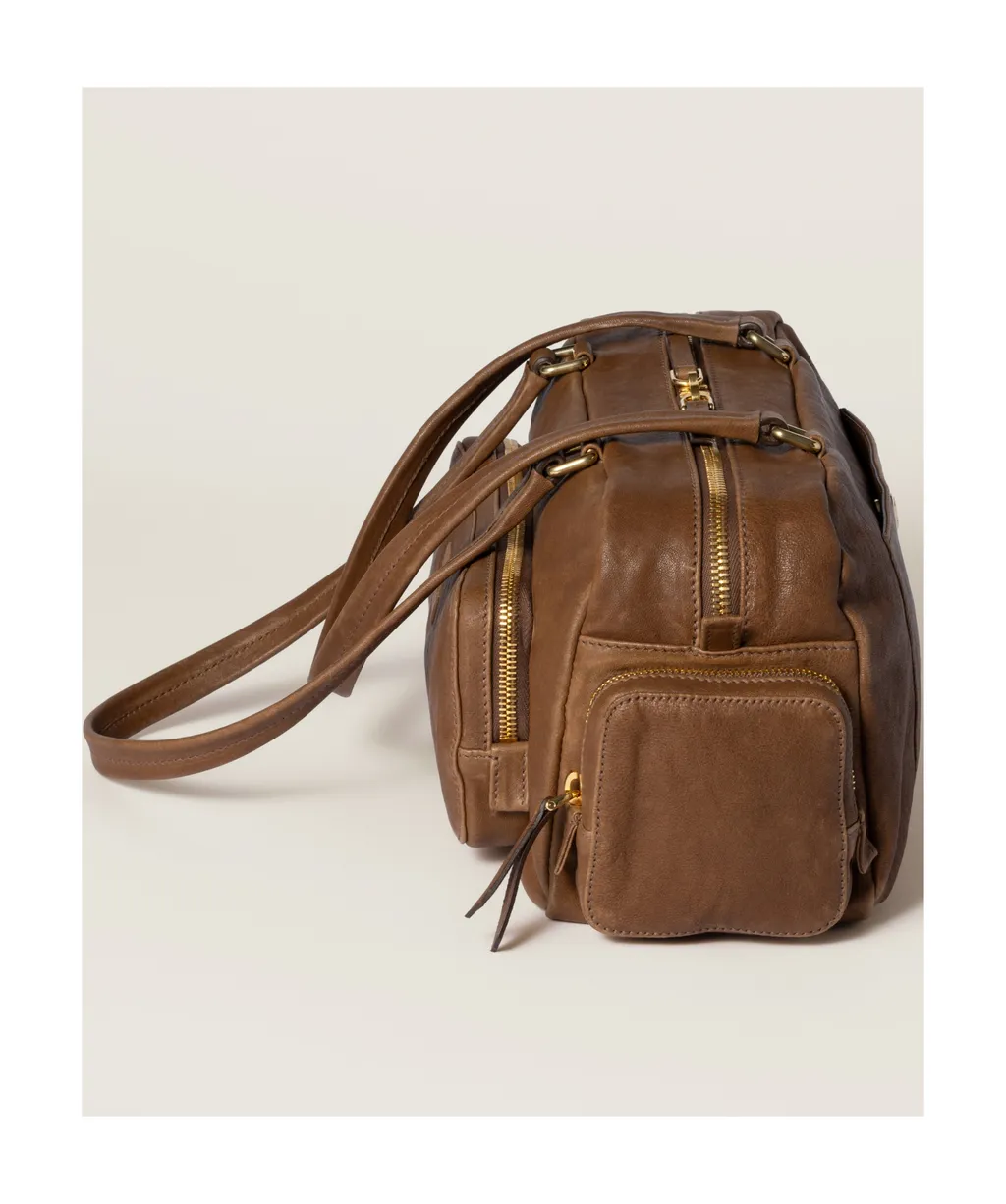 Pocket Washed Nappa Leather Bag