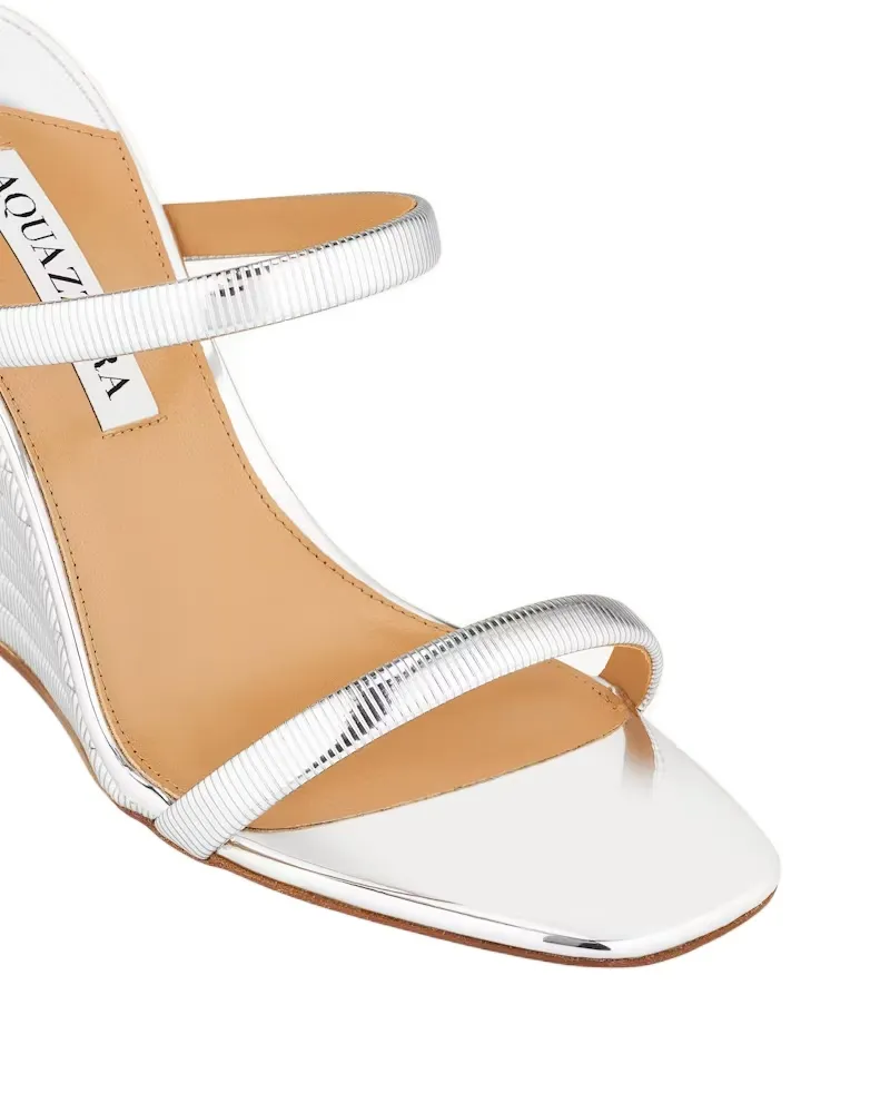 Aquazzura Riviera Chain Wedge Sandals