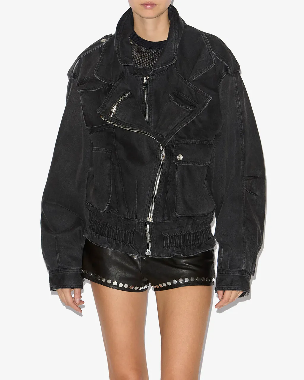 Isabel Marant Aneli Zipped Denim Jacket