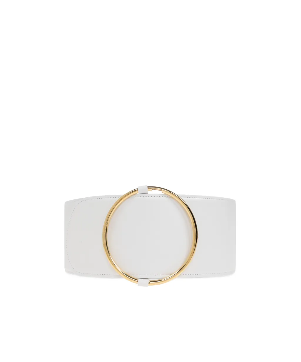 Wide Round Buckle Belt