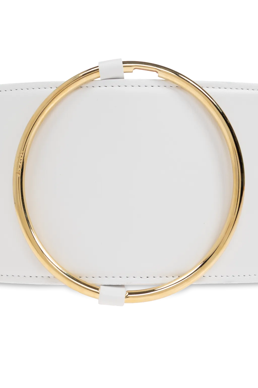 Wide Round Buckle Belt
