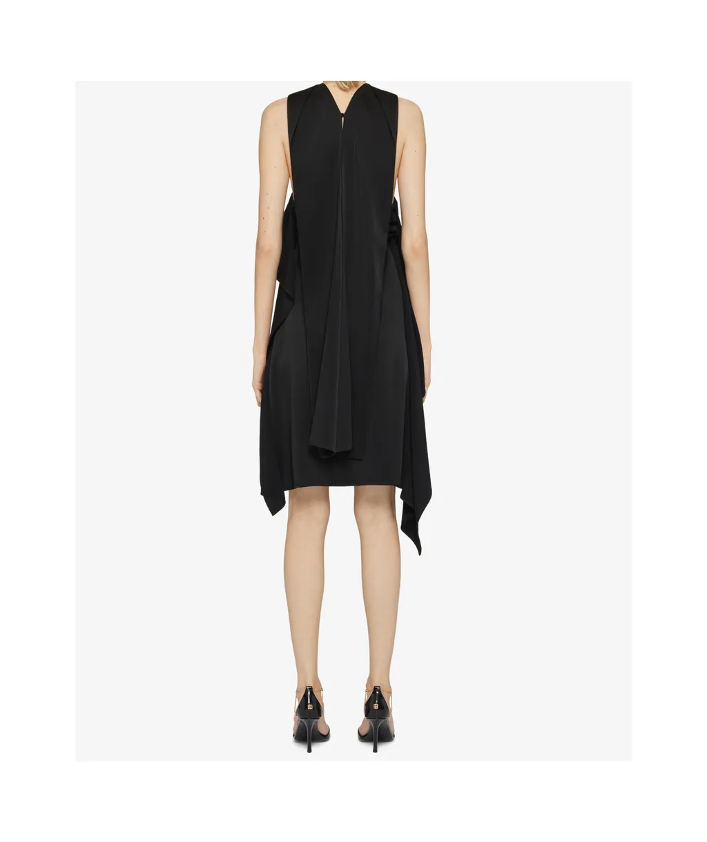 Scarf Dress In Crepe And Satin