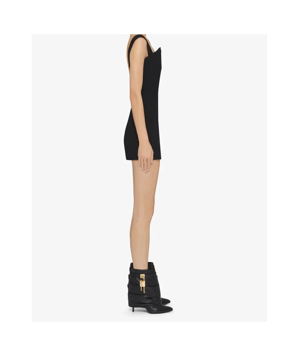 Shark Lock Stiletto Ankle Boots In Nappa Leather