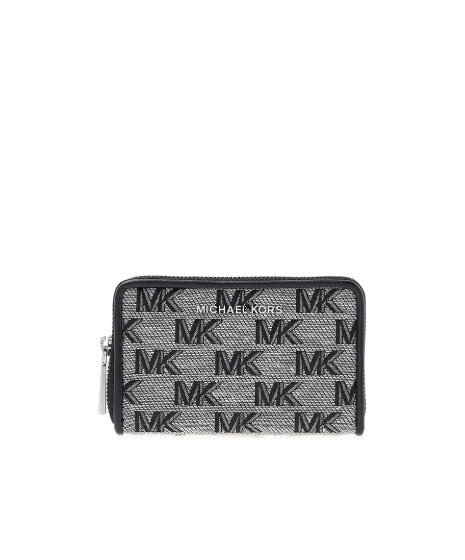 Logo-Plaque Zip-Fastening Wallet