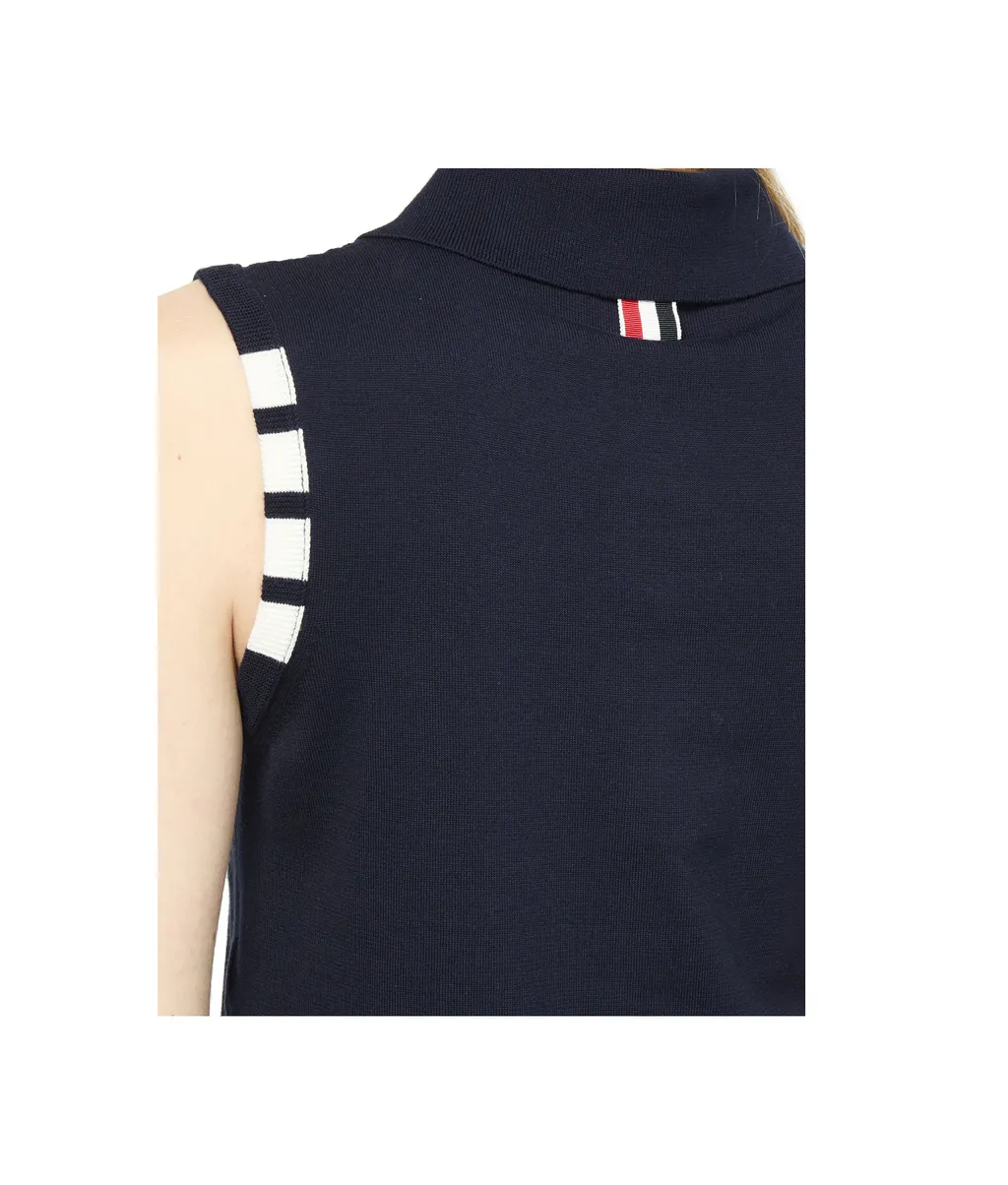 Button-Down Sleeveless Shirt