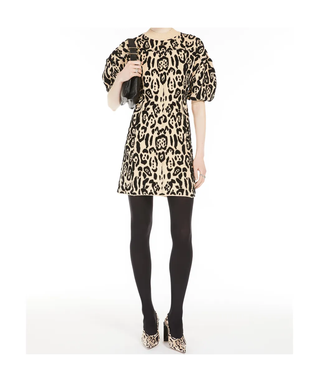 Animal-Print Terry Dress