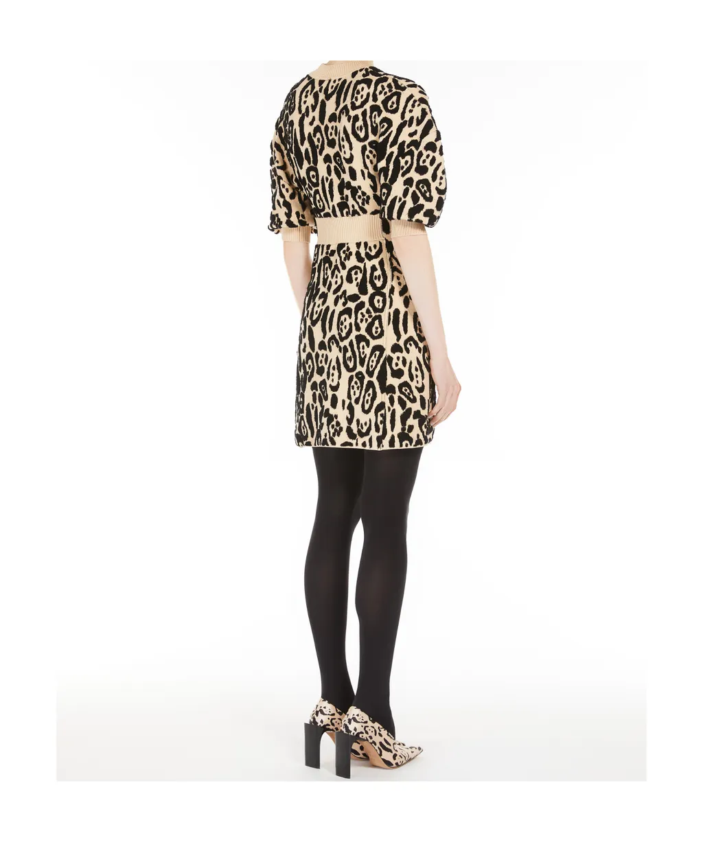 Animal-Print Terry Dress