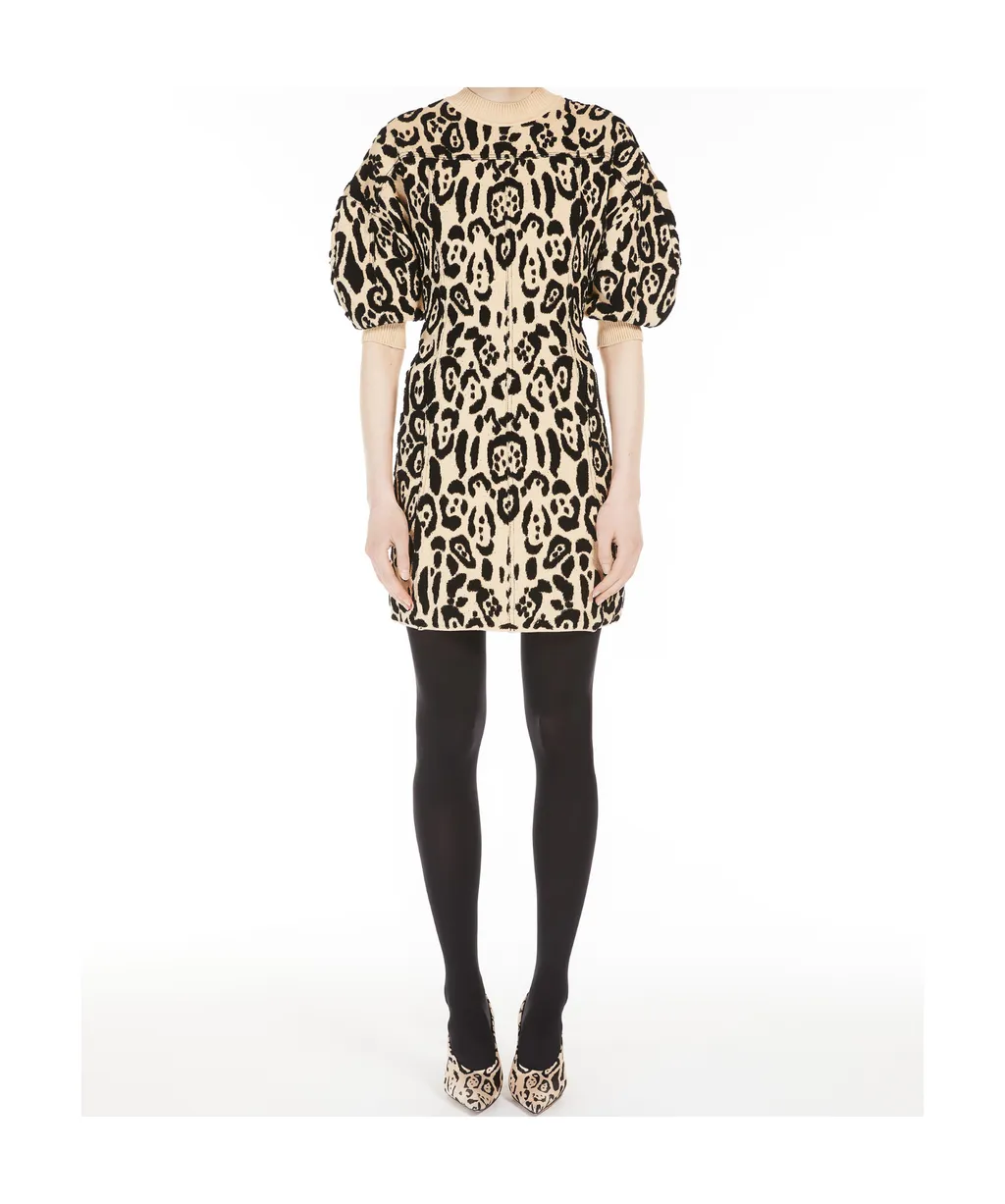 Animal-Print Terry Dress