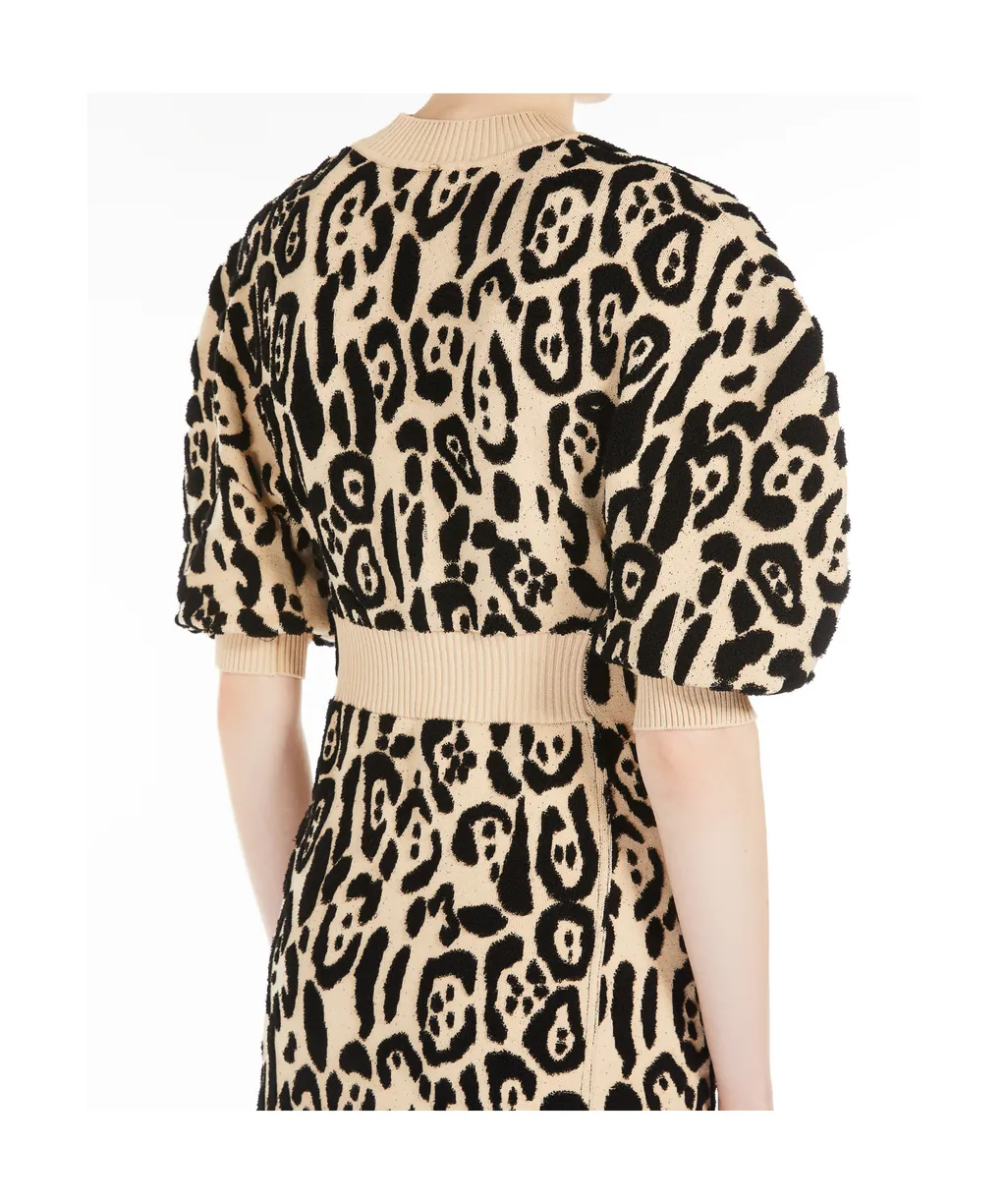 Animal-Print Terry Dress