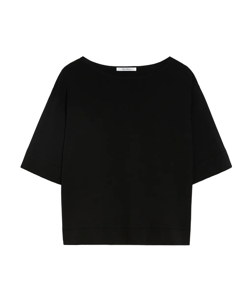 Viscose Boat-Neck Sweater