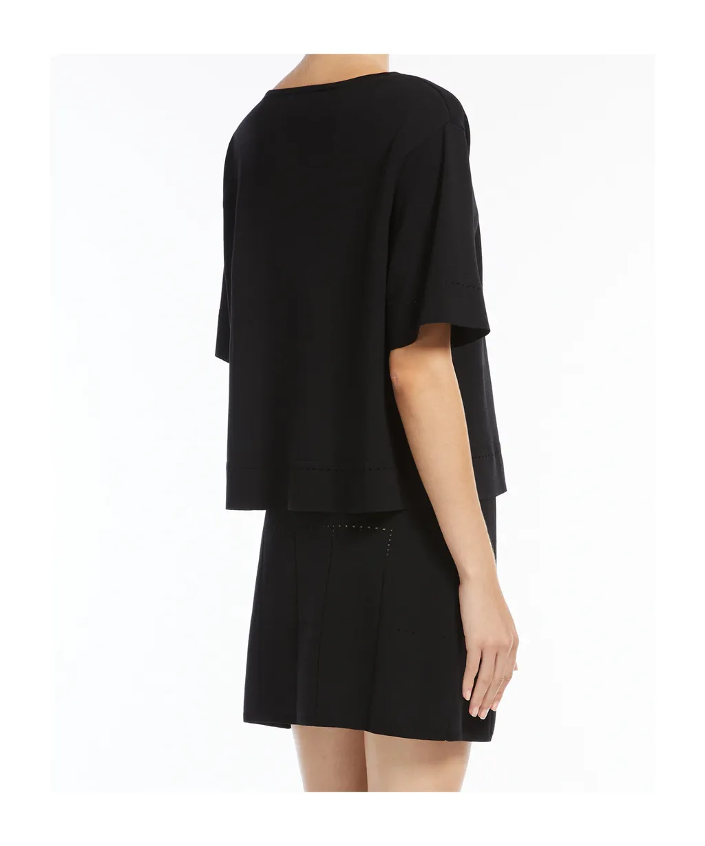 Viscose Boat-Neck Sweater