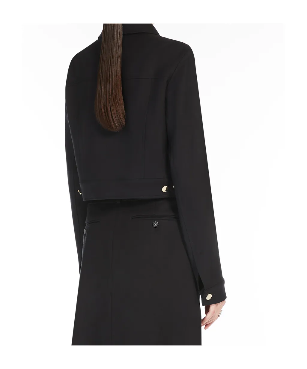 Cotton Cady Cropped Jacket