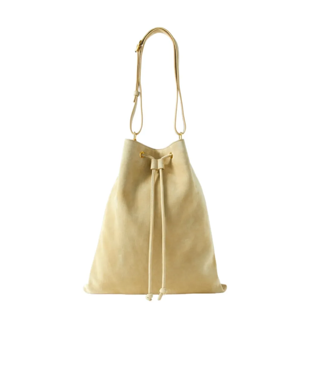 Large Drawstring Bucket Bag