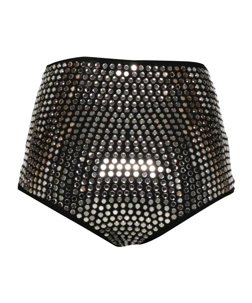 OsÉRee Embellished Meshed Shorts