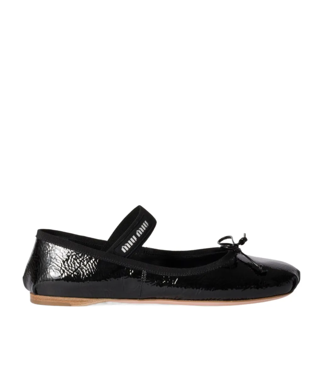 Miu Miu Bow-Detailed Ballerinas