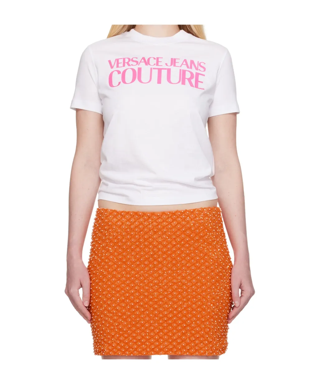 Versace Jeans Couture Logo Print Crewneck T-Shirt