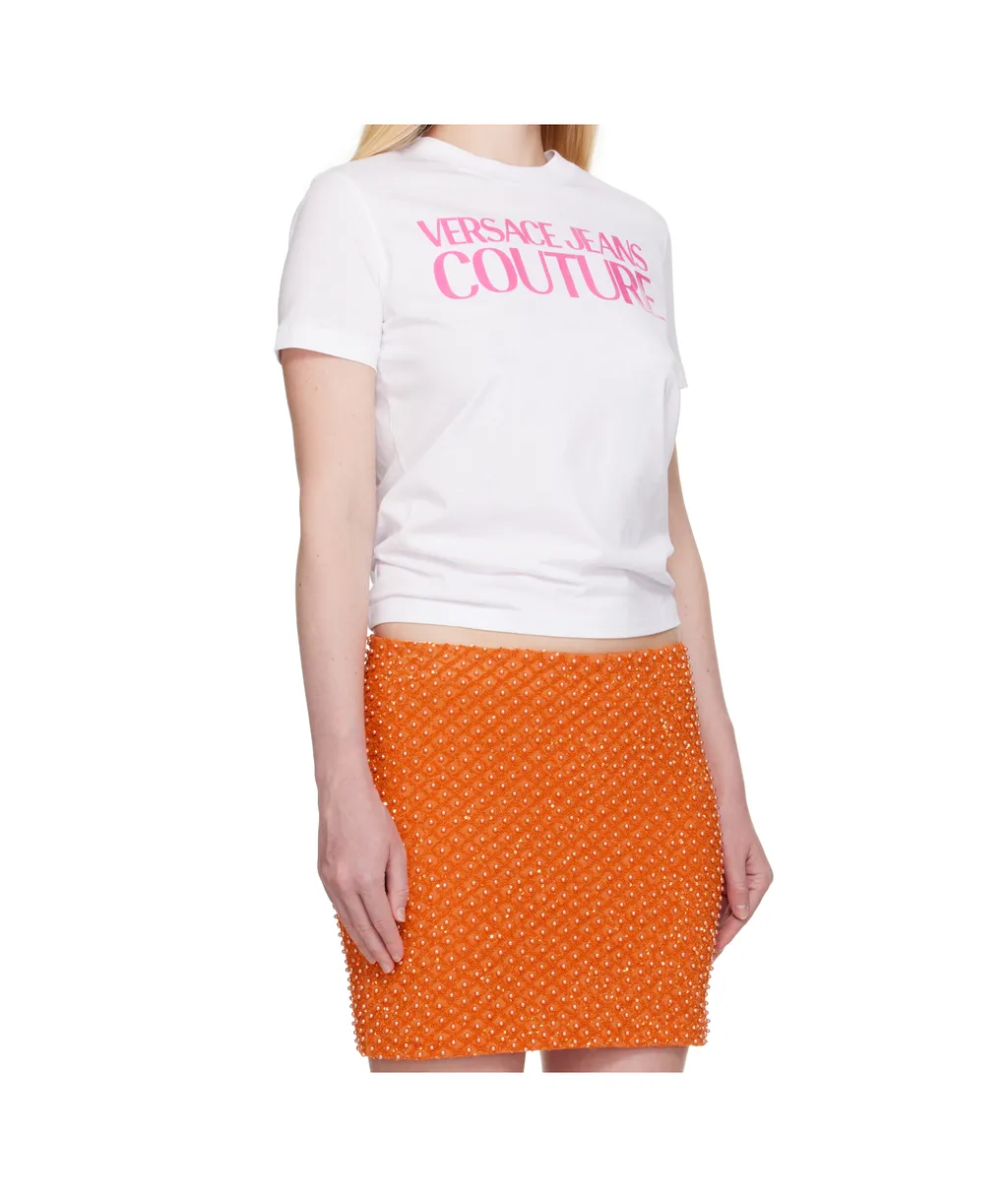 Versace Jeans Couture Logo Print Crewneck T-Shirt