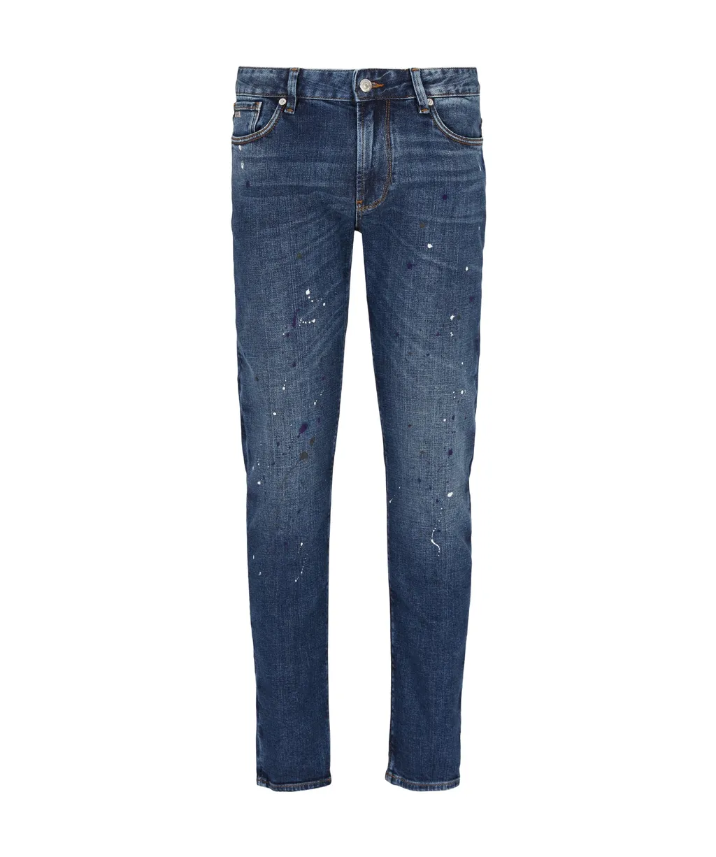 Emporio Armani J06 Spot-Detailed Slim-Fit Denim Jeans