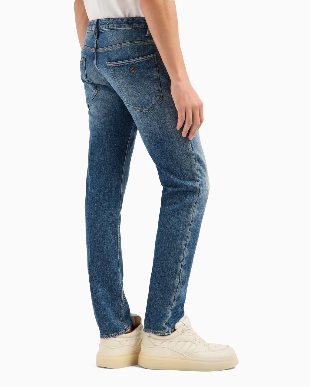 Emporio Armani Distressed Slim Fit Jeans