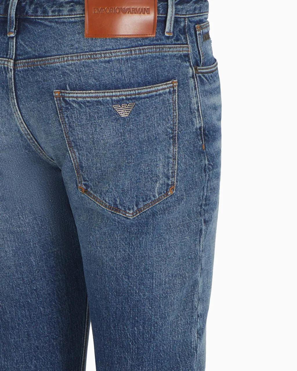 Emporio Armani Distressed Slim Fit Jeans