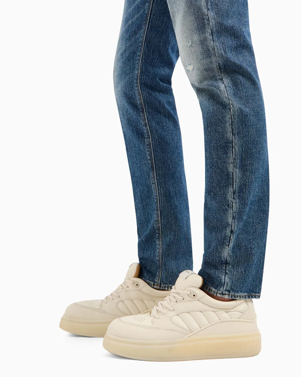 Emporio Armani Distressed Slim Fit Jeans