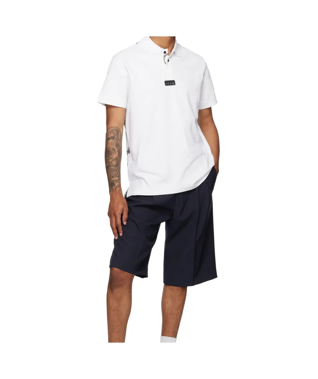 Versace Jeans Couture Barocco Print Short-Sleeved Polo Shirt