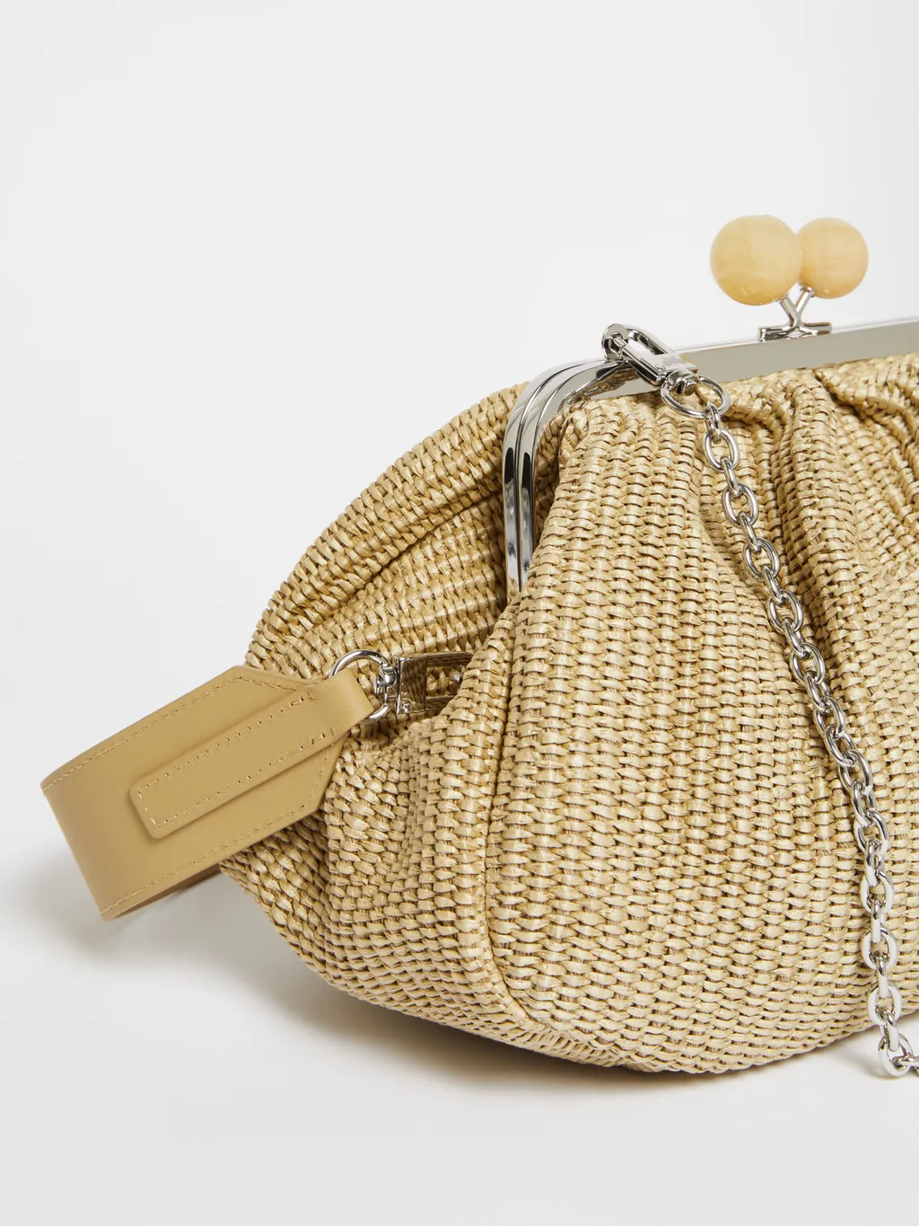 Medium Raffia-Effect Pasticcino Bag
