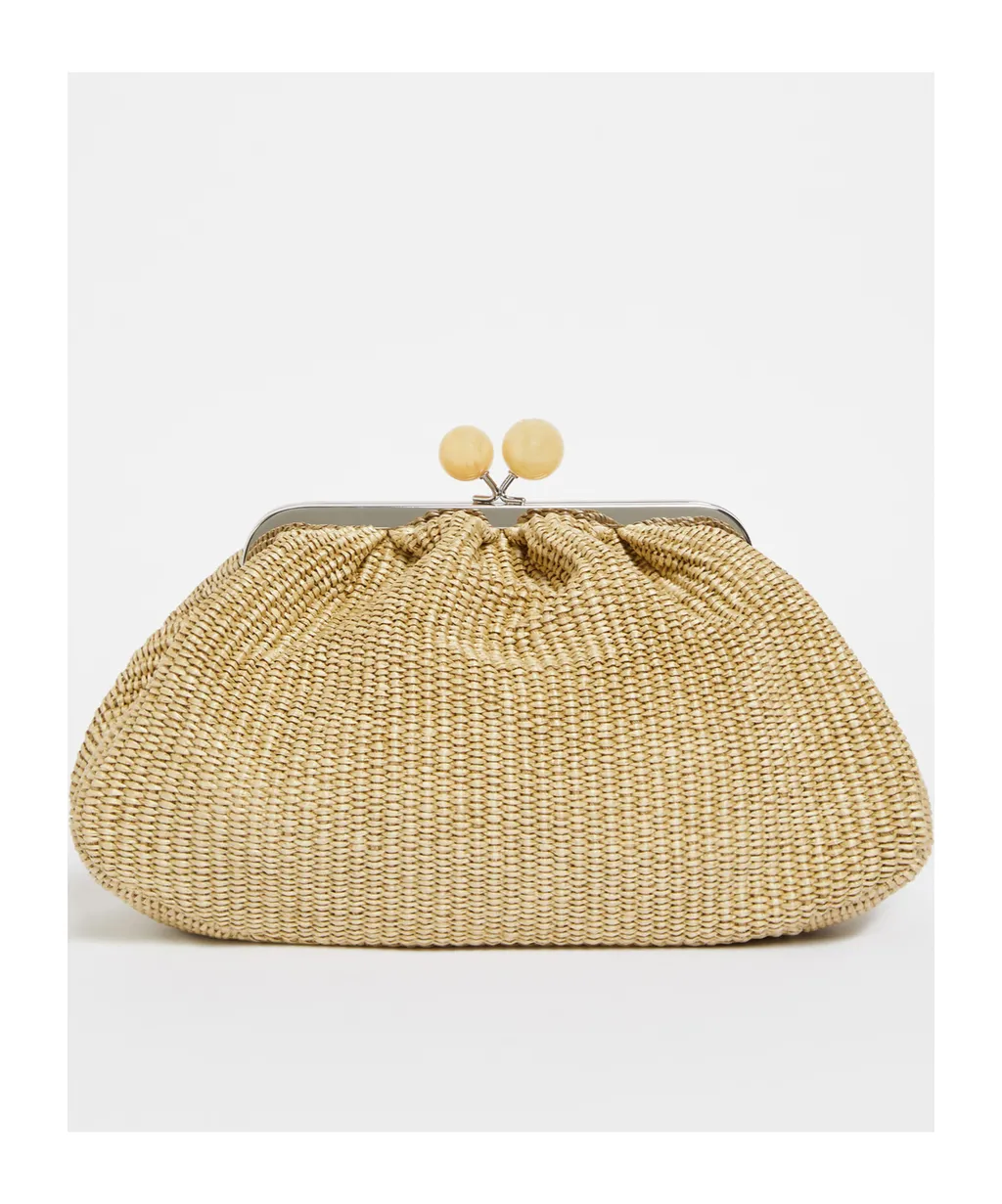 Medium Raffia-Effect Pasticcino Bag