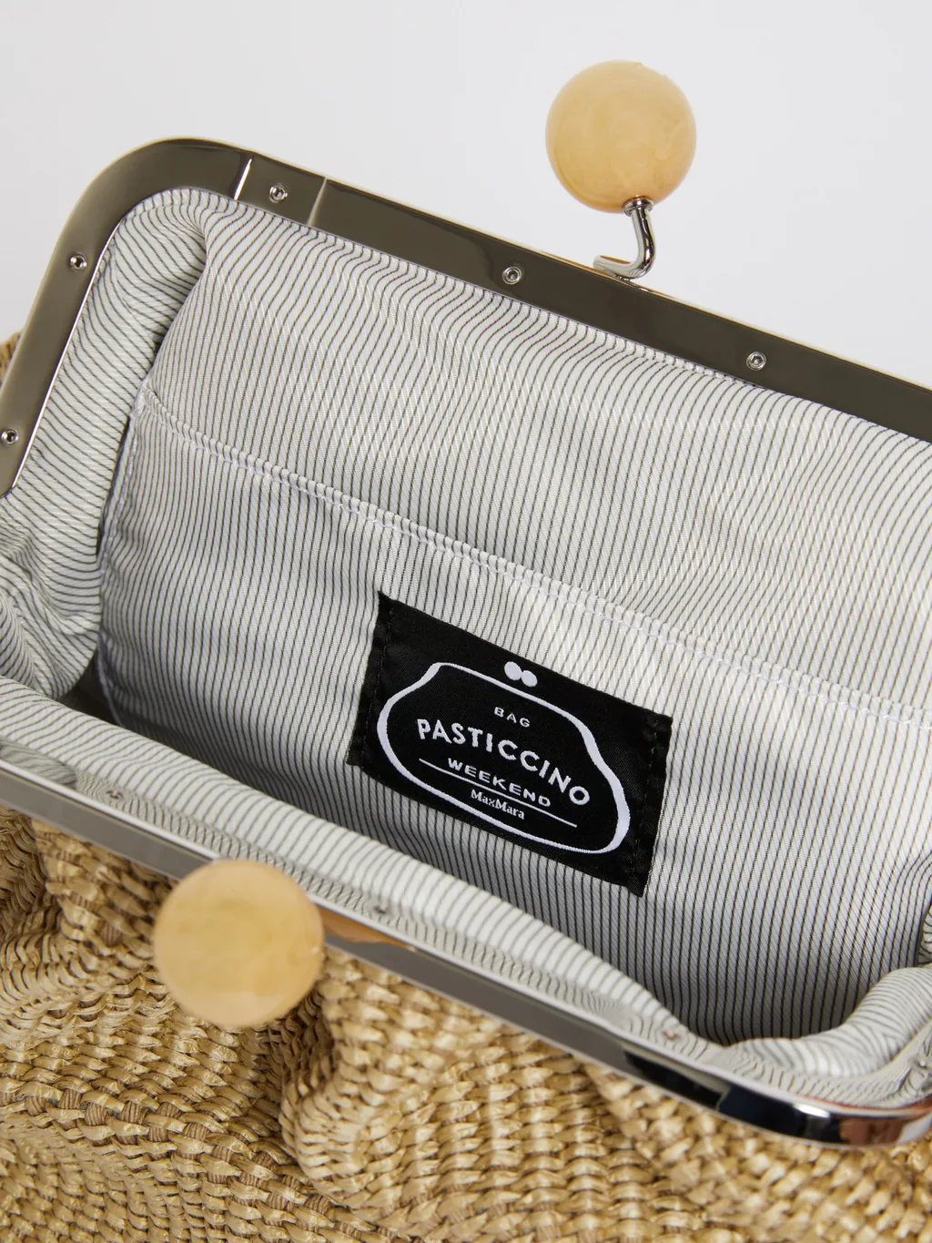 Medium Raffia-Effect Pasticcino Bag