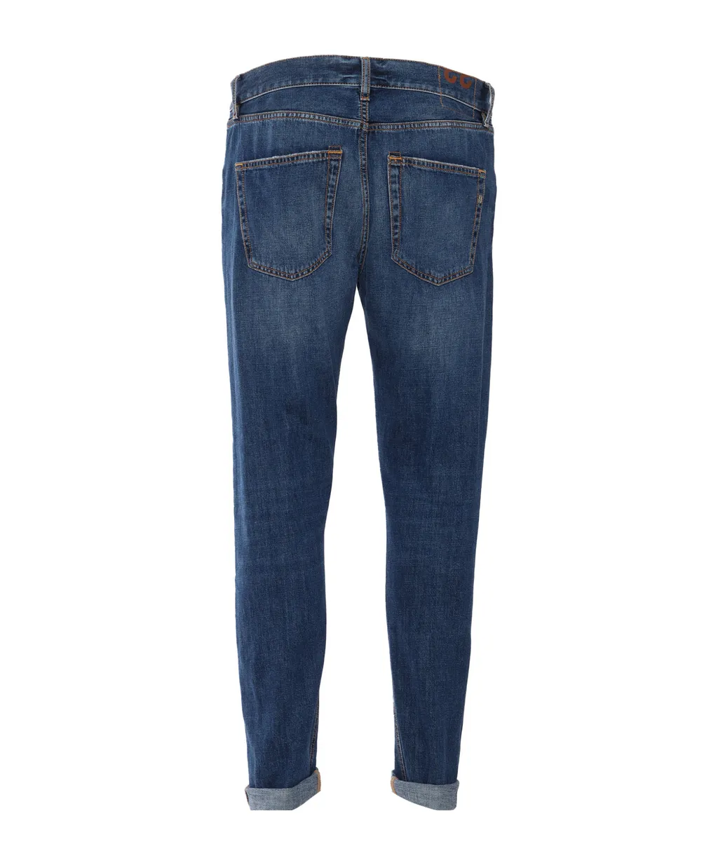 Denim Trousers With Belt Loops