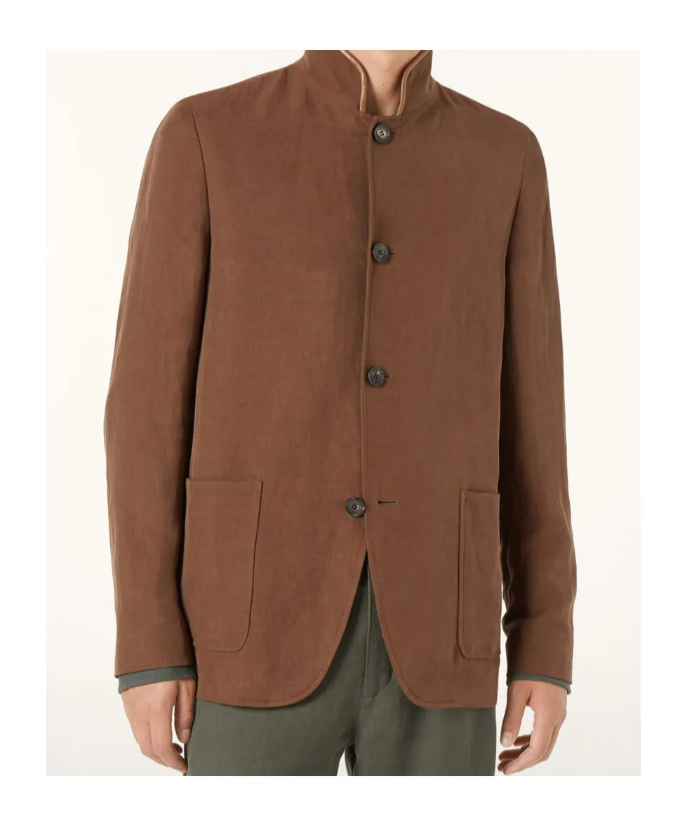 Loro Piana Spagna Long-Sleeved Buttoned Jacket