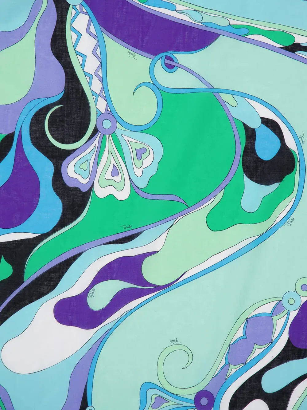 Pucci Graphic Printed Tie Fastened Midi Skirt