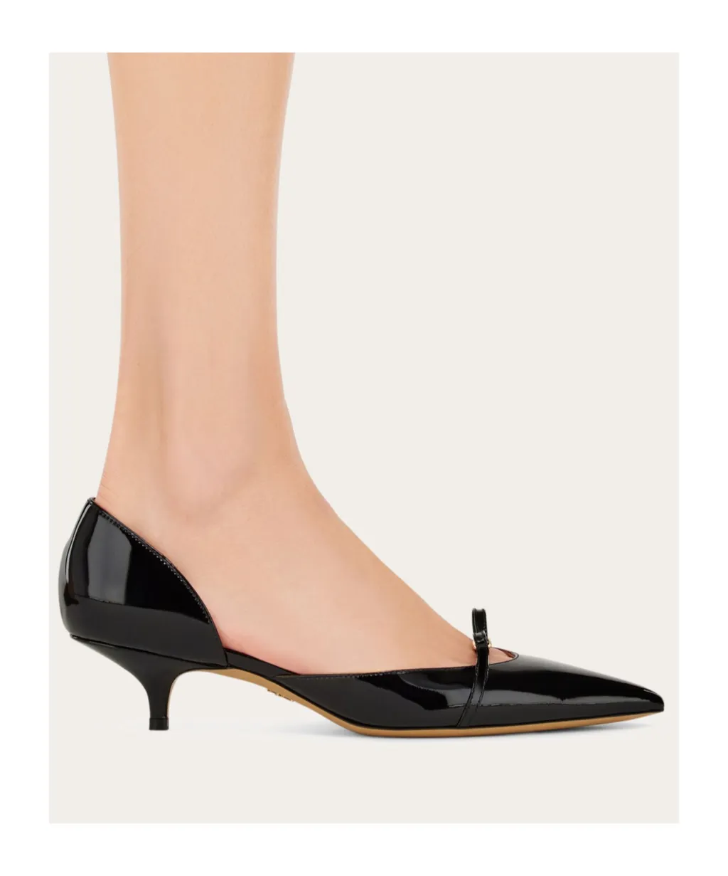 Mini Bow Mid Heel Pump