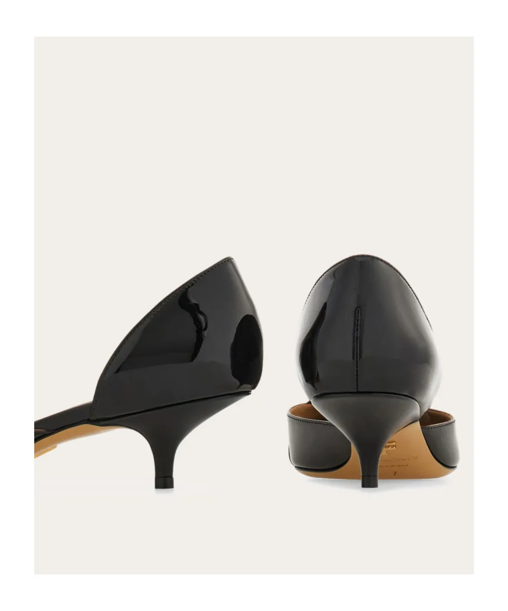 Mini Bow Mid Heel Pump