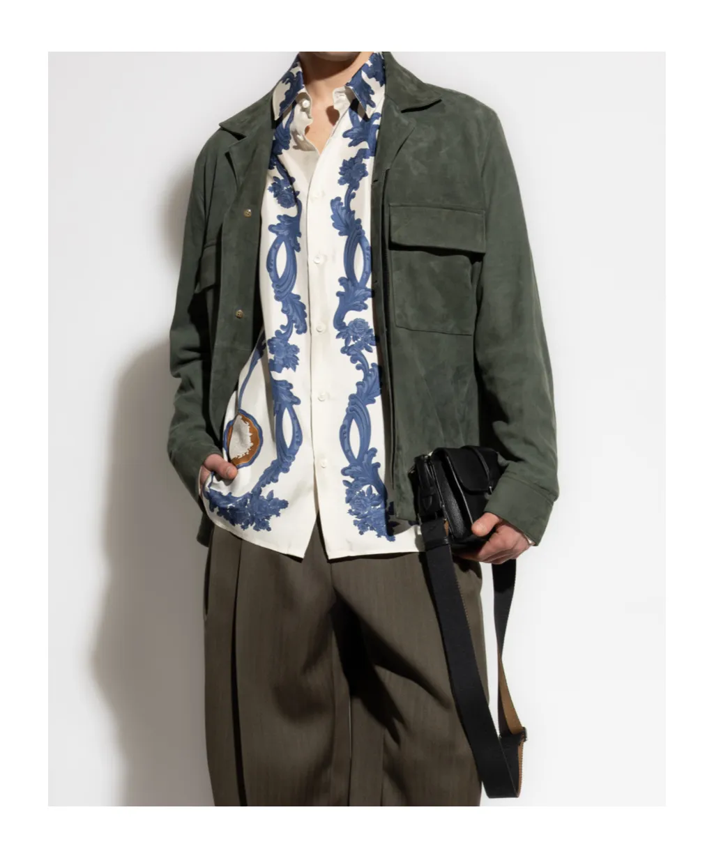 Versace Pattern-Printed Long-Sleeved Shirt
